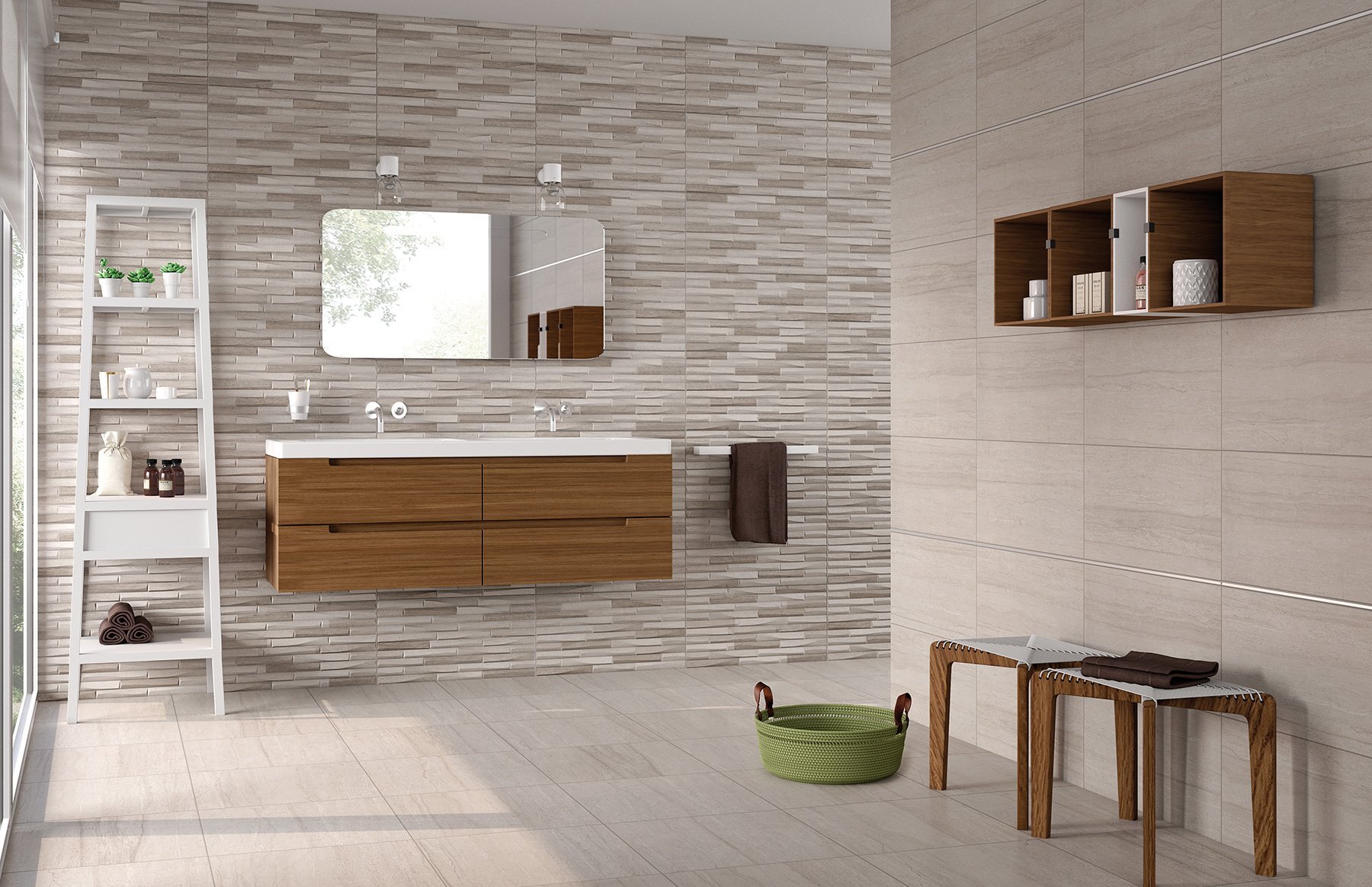 bathroom mirror and sink